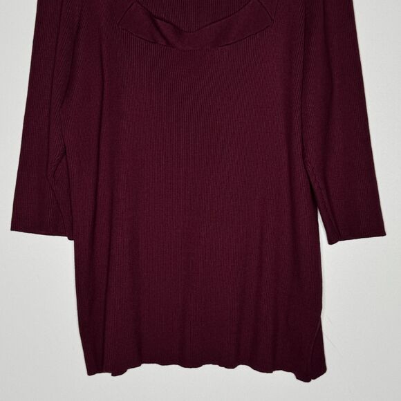 New Lane Bryant Ribbed Tunic Top Women's Plus Size 26/28 - Picture 5 of 10